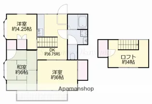 コスモハイツ【203号室】の間取り