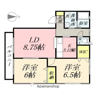 メゾンまどか【2階】の間取り
