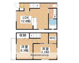 岡山県岡山市中区高屋【タウンハウス】の間取り
