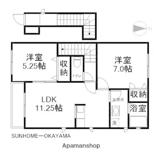 レザン ヴェルジェ A【2階】の間取り