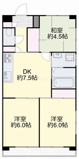 オルセーメゾン山川C棟【2階】の間取り