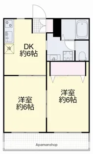 メゾンシャンス【1階】の間取り