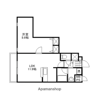 昭和住宅ビル【305号室】の間取り