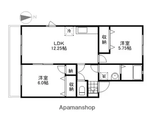 アヴニール福富【1階】の間取り
