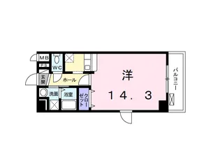 リョーアイ【4階】の間取り