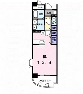サンフォレスタ上道【4階】の間取り