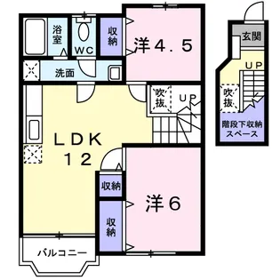 シェールB【2階】の間取り