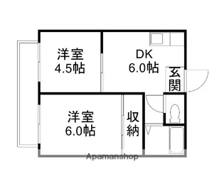 サンサリーレオタミ【103号室】の間取り