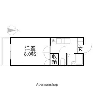 岡山県岡山市北区大和町1丁目【マンション】の間取り