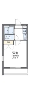 レオパレス中島【1階】の間取り