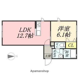 ラフィネパルク【1階】の間取り