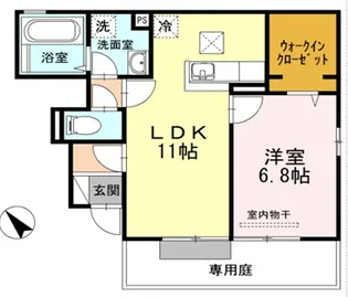 ソレイユ 壱番館【1階】の間取り