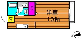 ビーライン川入 A【201号室号室】の間取り