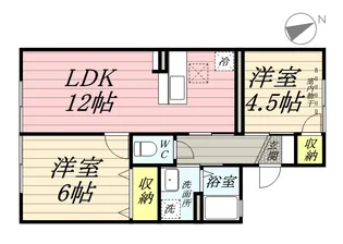 パレーシャル爽【1階】の間取り