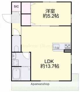 アルカ・ソラーレⅤ【1階】の間取り