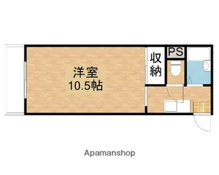 アメニティ西古松【307号室】の間取り