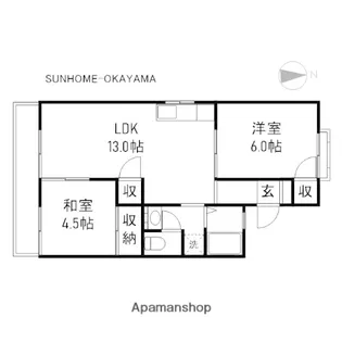 コンフォート今【2階】の間取り