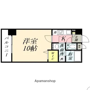 FRIEND COURT 岡山医大東【10階】の間取り