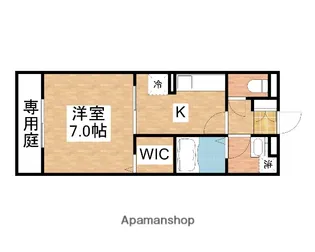 クラージュB【1階】の間取り