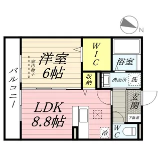 イヴェール【1階】の間取り