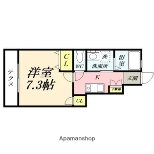 パシフィコ D棟【1階】の間取り
