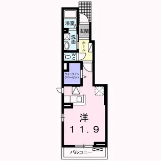 テラース瀬戸【1階】の間取り
