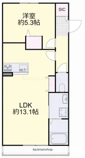 プレセアハイム【2階】の間取り