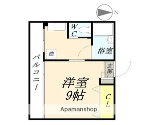 ラ・メール撫川【203号室】の間取り