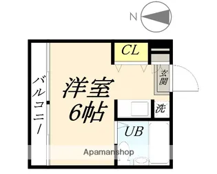 ラ・メール撫川【1階】の間取り