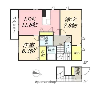 シャイン【2階】の間取り