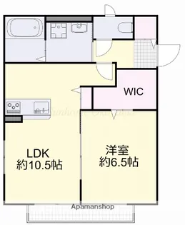 フェリオ三浜Ⅱ【2階】の間取り