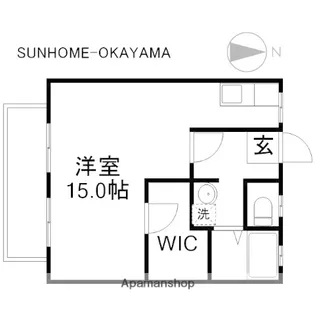 シュガーハウス【2階】の間取り