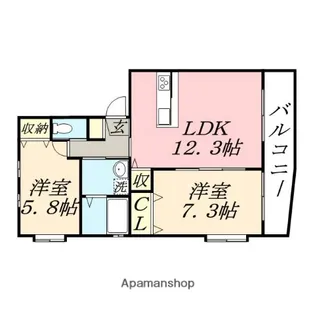 第8ビル【3階】の間取り