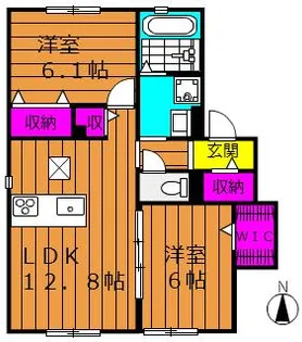 グレイスTATSUMI【202号室号室】の間取り