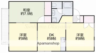 パークサイド新福A棟【201号室】の間取り