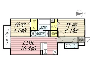 RAFFINE【1階】の間取り
