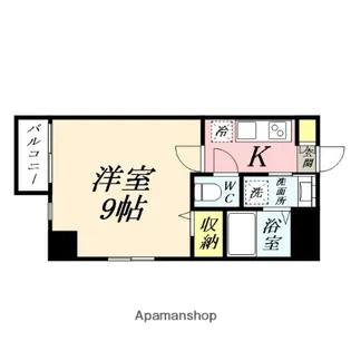 月光 岡山市役所前【2階】の間取り