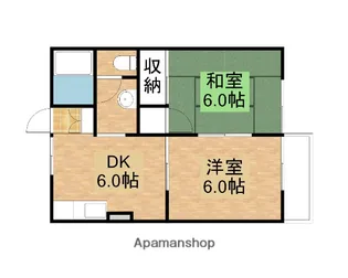 ソレイユキノミA【201号室】の間取り
