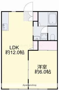 ぼくんちPARTⅡ【103号室】の間取り