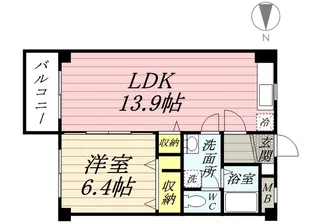 リヴェールIMA【3階】の間取り