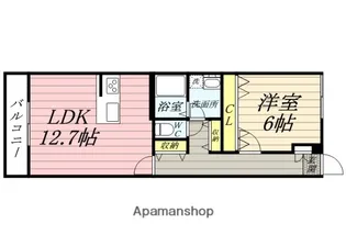 アルカンジュ高柳西町【105号室】の間取り