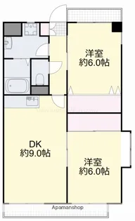 サンライズ豊成【3階】の間取り