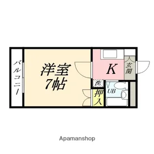 21ハイムB棟【1階】の間取り