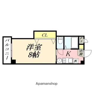 シャインブライト寿Ⅱ【3階】の間取り