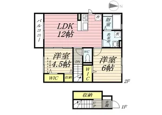 シュロスモリオ【2階】の間取り