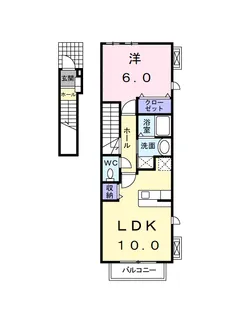 ミルフィーユ【202号室】の間取り