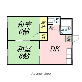 ホリホックハウス雄町【1階】の間取り