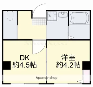 磨屋町きく井ビル【301号室】の間取り