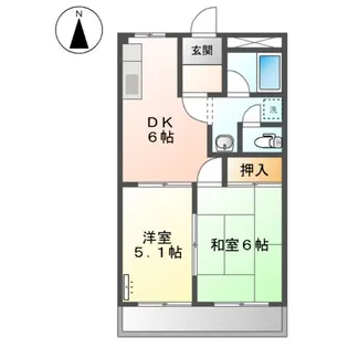 フレンディセキ【00105号室】の間取り