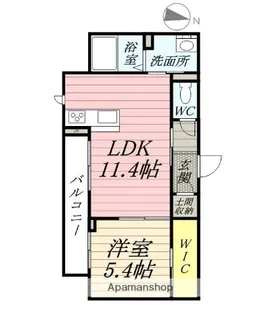 ヴィーナスコート西崎【3階】の間取り
